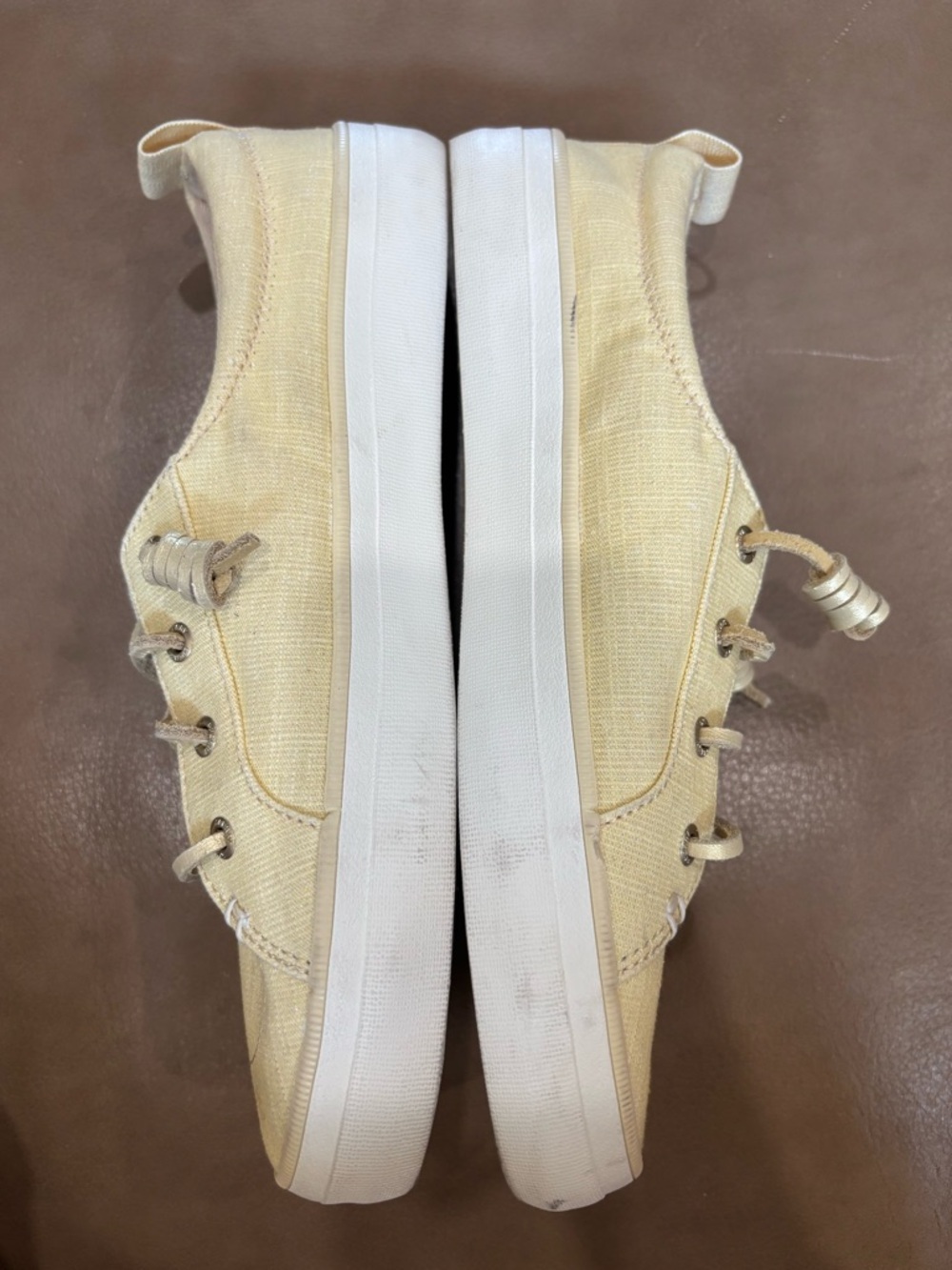 Sperry Casual Lace-Up Moccasin boat shoes Sneaker in Butter yellow - Picture 3 of 9